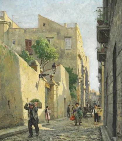 Άποψη δρόμου από τη Νάπολη 1922