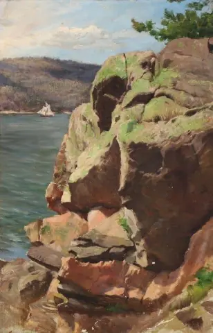 Καλοκαιρινό Τοπίο από το Μπάστατ, Σουηδία 1892