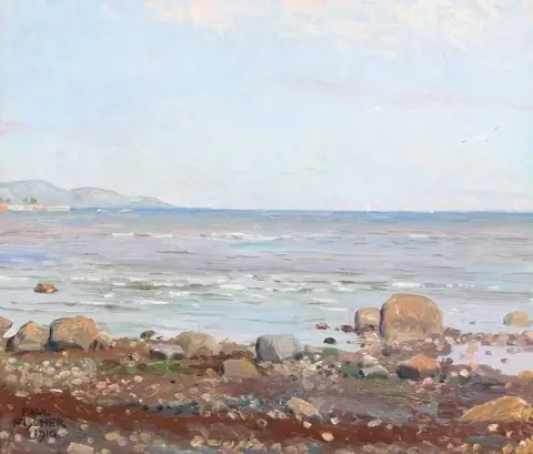 Blick von einer Küste 1910