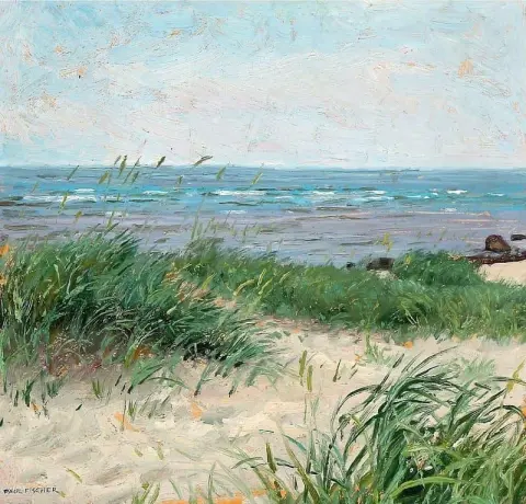 Windgepeitschte Sanddünen an der Nordsee