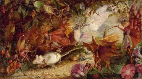 A perseguição do rato branco, cerca de 1860-65