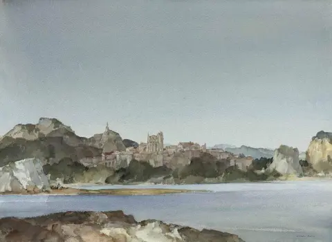 维维耶 (Viviers) 法国南部罗讷河畔 1960