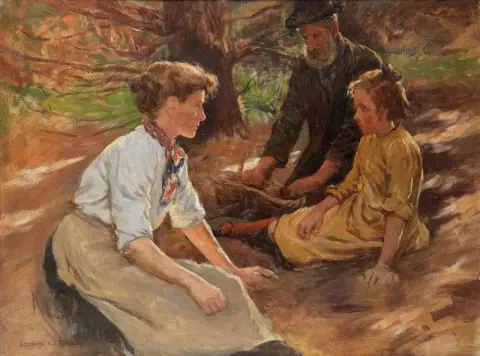 Een familiepicknick