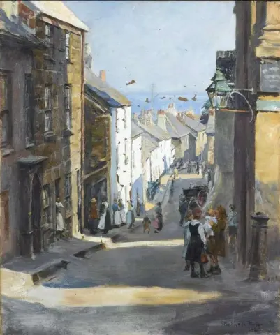 Een oude wijk van Penzance 1921