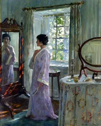 透过 Tje 镜子 1914
