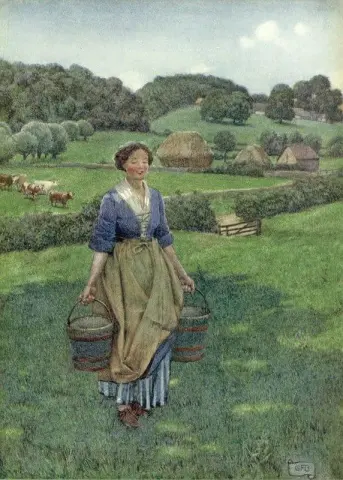 挤奶女工 CA 1910