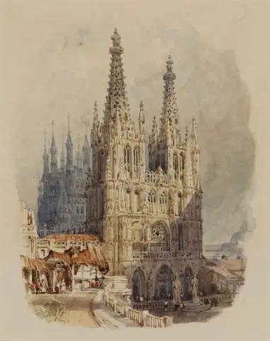 The West Front Of The Cathedral Burgos Spain
