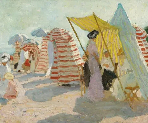 해변에서의 아침, 1909-11년경