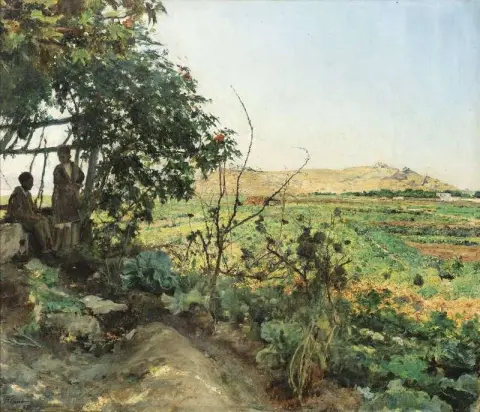 突尼斯郊区风景 1887