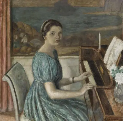 Meisje bij piano 1933