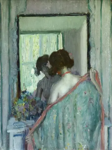 反射 鏡の中の少女 1910