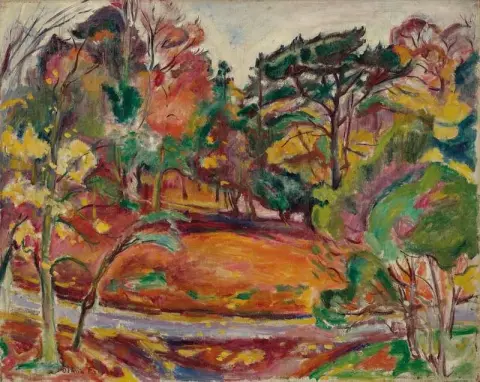 Otoño Honfleur La C Te De Grace Ca. 1906