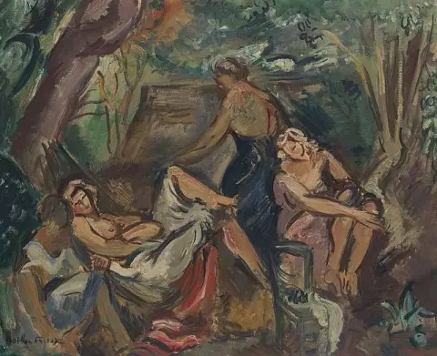 Mujeres en una calanque
