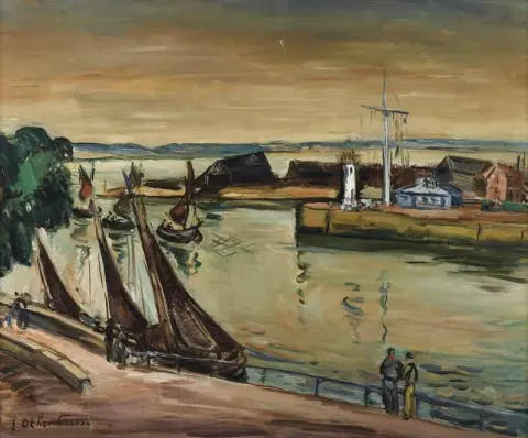 La entrada al puerto Honfleur