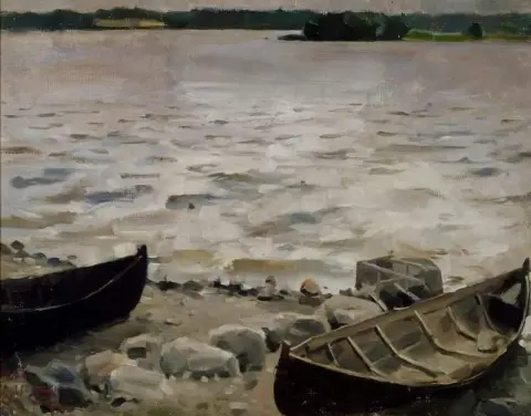 Barche sulla riva 1884