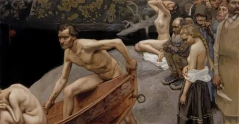 Presso il fiume di Tuonela Studio per gli affreschi del Mausoleo Juselius