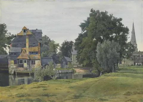 Moinho Houghton perto de St Ives Huntingdonshire 1889