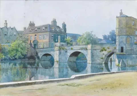 A ponte em St. Ives Huntingdonshire 1890