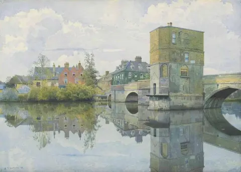 A ponte em St Ives Huntingdonshire 1903