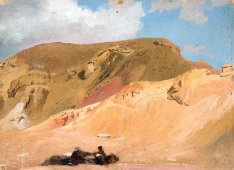 توقف في الصحراء