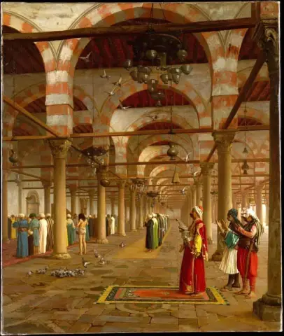 在清真寺祈祷 1871