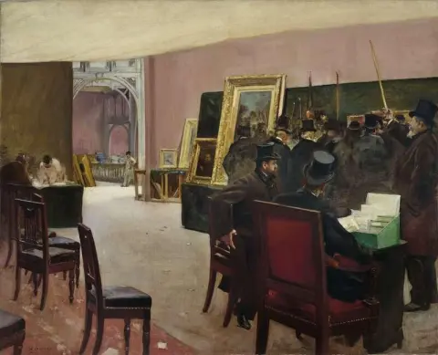 Reunião do Júri de Pintura - Estudo por volta de 1885