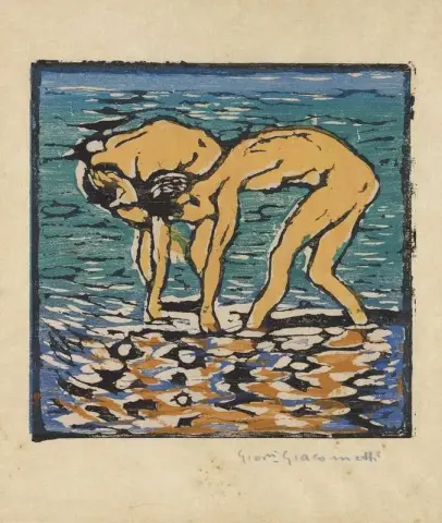 Fanciulli Nel Lago - Alberto ja Diego Im Silsersee 1916
