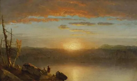 Indiani al tramonto