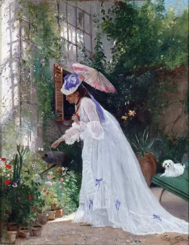 Pleier blomstene kjærlig