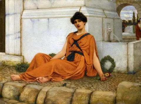 休息的卖花姑娘约 1897-99