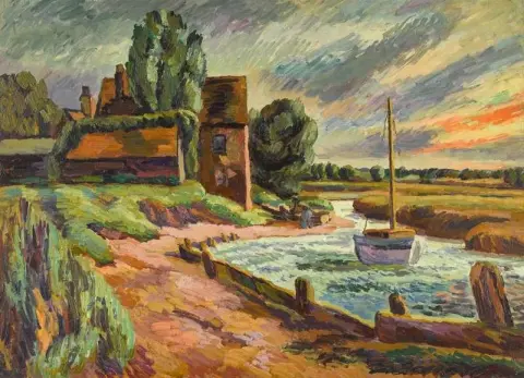 Mynning vid solnedgången 1925