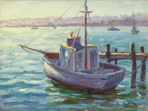 海岸和船场景2
