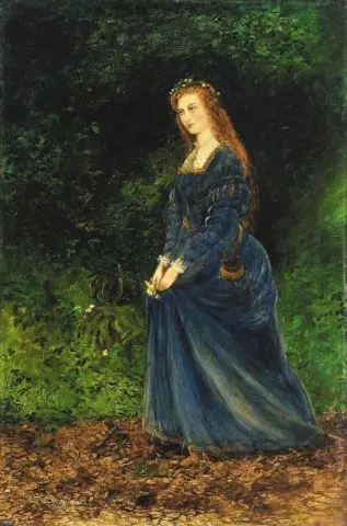 Portrait Of The Artist's Wife Theodosia As Ophelia 1863