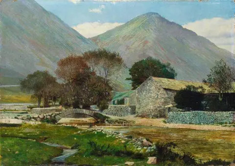 Wasdale Head With Great Gable In The Distance