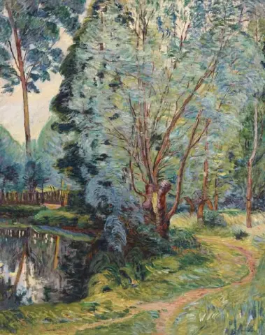 博伊西 L 池塘景观，约 1890 年