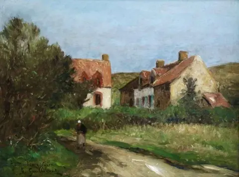 Рисунок коттеджей, около 1890 г.