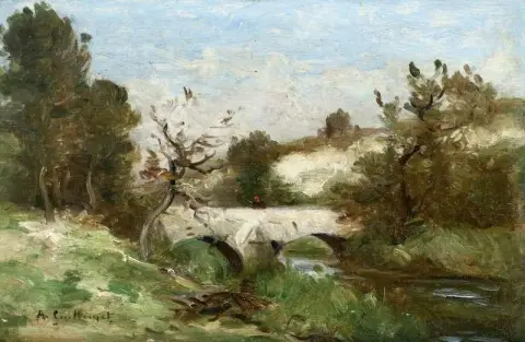 Фигура на мосту, около 1880 г.