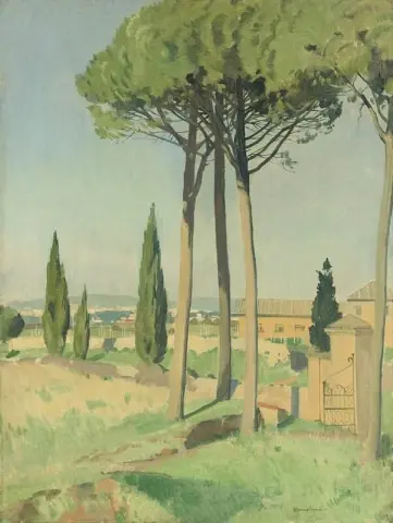O campo pela Via Ápia, cerca de 1928