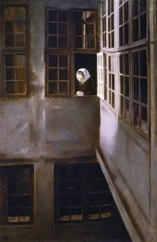 Gårdsinteriör på Strandgade 30 ca 1905