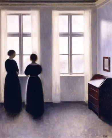 Figurer vid fönstret ca 1895