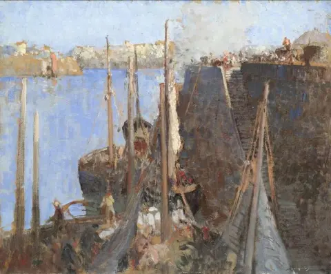 De haven van Dieppe