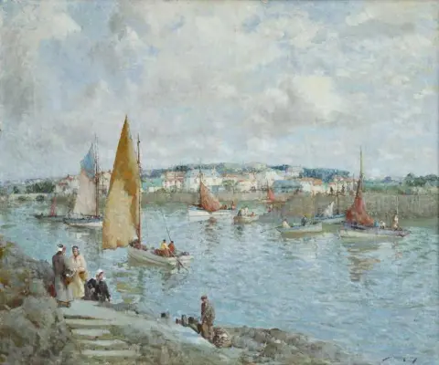 De veerboot Bretagne ca. 1925