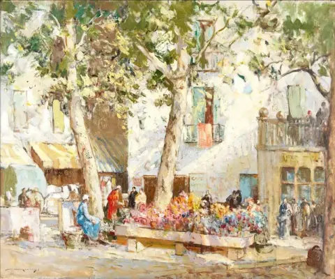De bloemenmarkt Menton