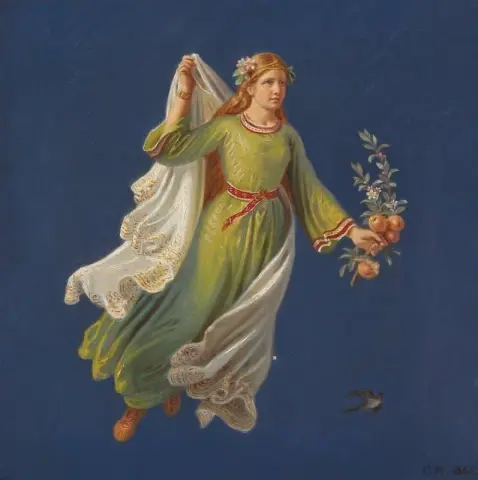 A Young Girl Symbolizing Autumn 1865