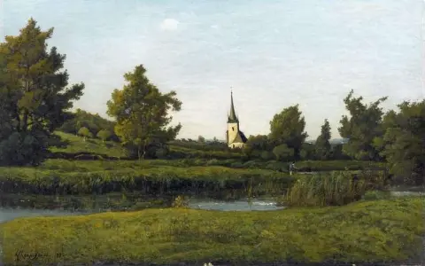View Of A Village 1882