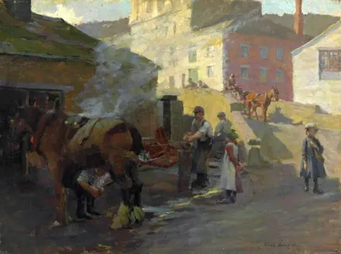 纽林老桥旁的铁匠铺 1906 年