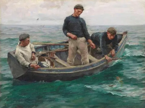 Дыхание в заливе Маунт-С-Бэй, 1904 год.