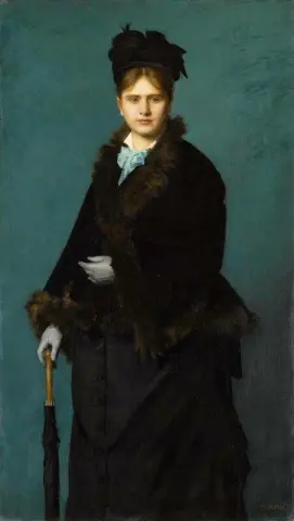 صورة السيدة سعيد المرأة ذات المظلة 1874
