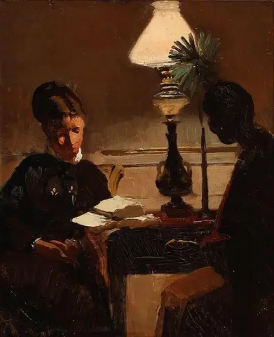 Interieur met Ephemia Henningsen