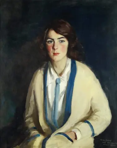Porträtt av Miss Mildred Sheridan 1913